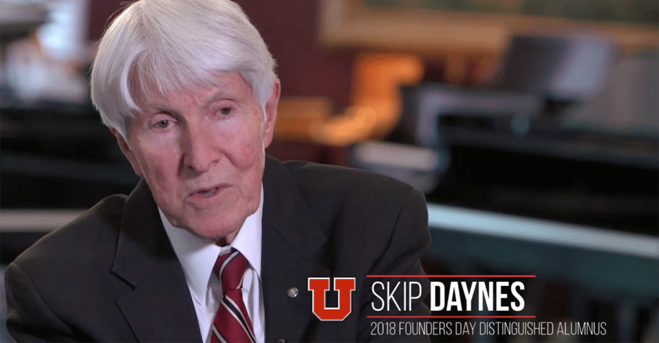 Skip Daynes University of Utah Distinguished Alumnus 2018